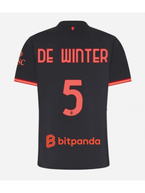 AC Milan Koni De Winter #5 Replika Tredje Kläder Dam 2026-27 Kortärmad AC Milan Koni De Winter #5 Replika Tredje Kläder Dam 2026-27 Kortärmad